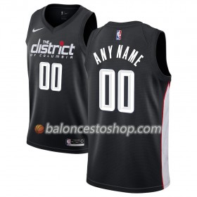 Camiseta Hombre NBA Washington Wizards Personalizadas 2018-19 Nike City Edition Negro Swingman
